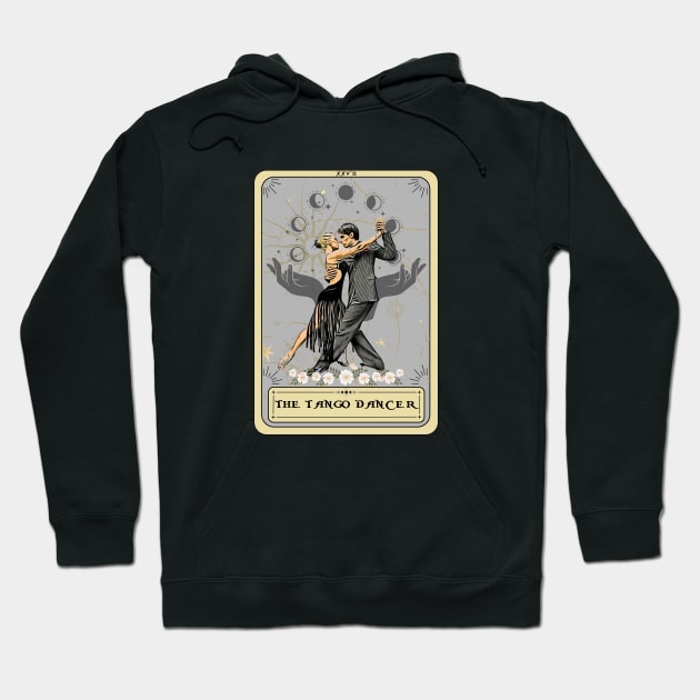 The Tango Dancer Tarot Card, Tango Dancing Hoodie by AlquimiaDesign